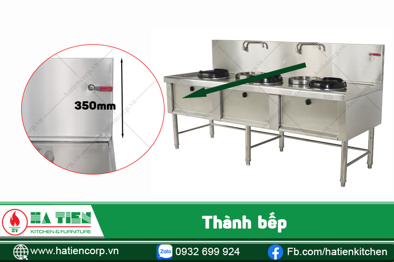 thành bếp á 3 họng không quạt thổi