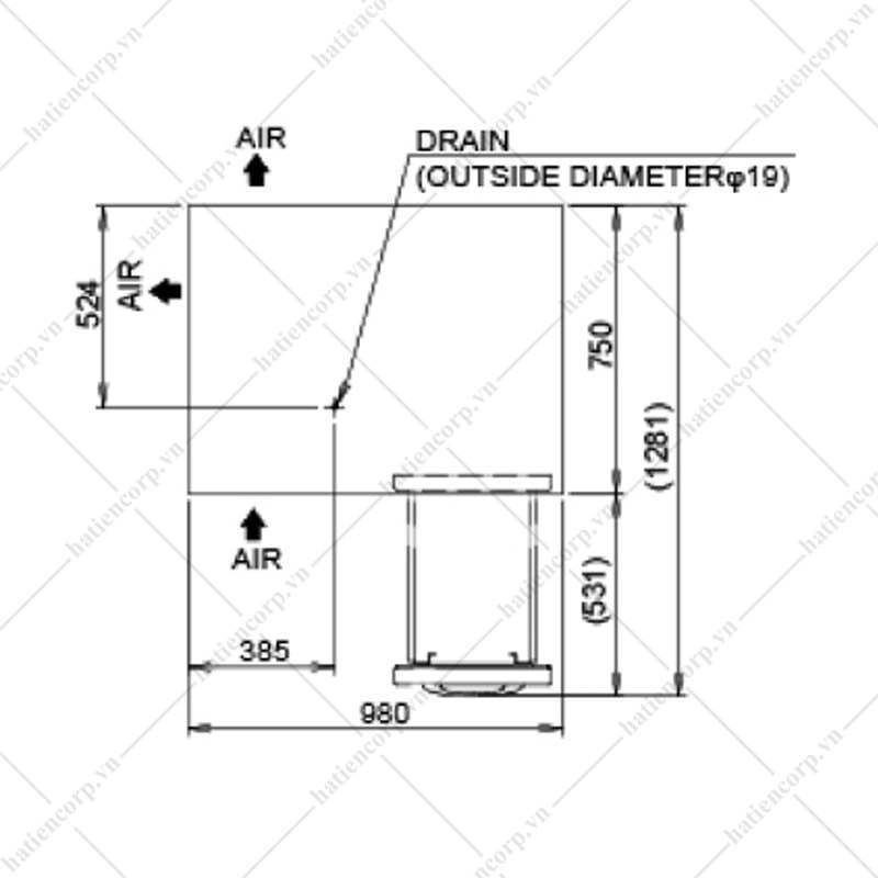 bản vẽ bàn mát 06