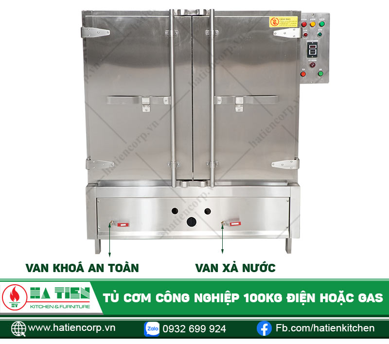 Van khoá an toàn cho tủ cơm công nghiệp