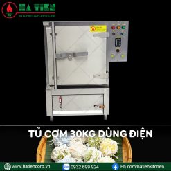 tủ hấp cơm công nghiệp 30kg dùng điện