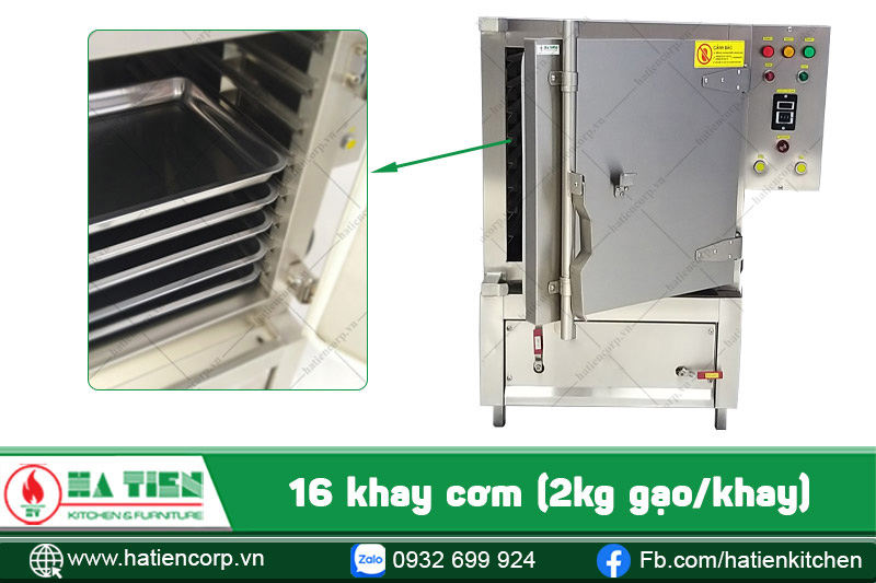 Khay tủ cơm công nghiệp 30kg dùng điện