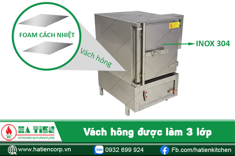 thân tủ cơm công nghiệp 30kg dùng điện