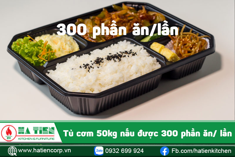 Tủ cơm công nghiệp 50kg dùng điện
