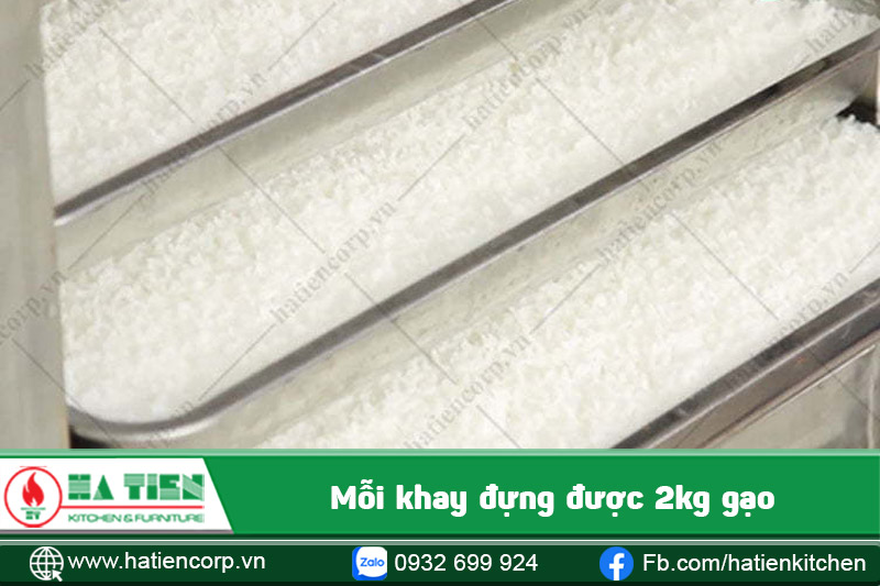 Khay tủ nấu cơm công nghiệp 50kg