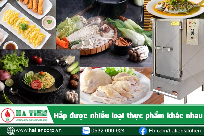 Tủ cơm công nghiệp 50kg dùng điện nấu được nhiều loại thực phẩm