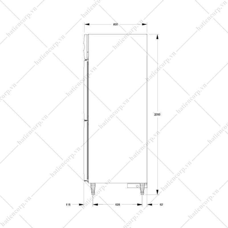 bản vẽ tủ mát 003