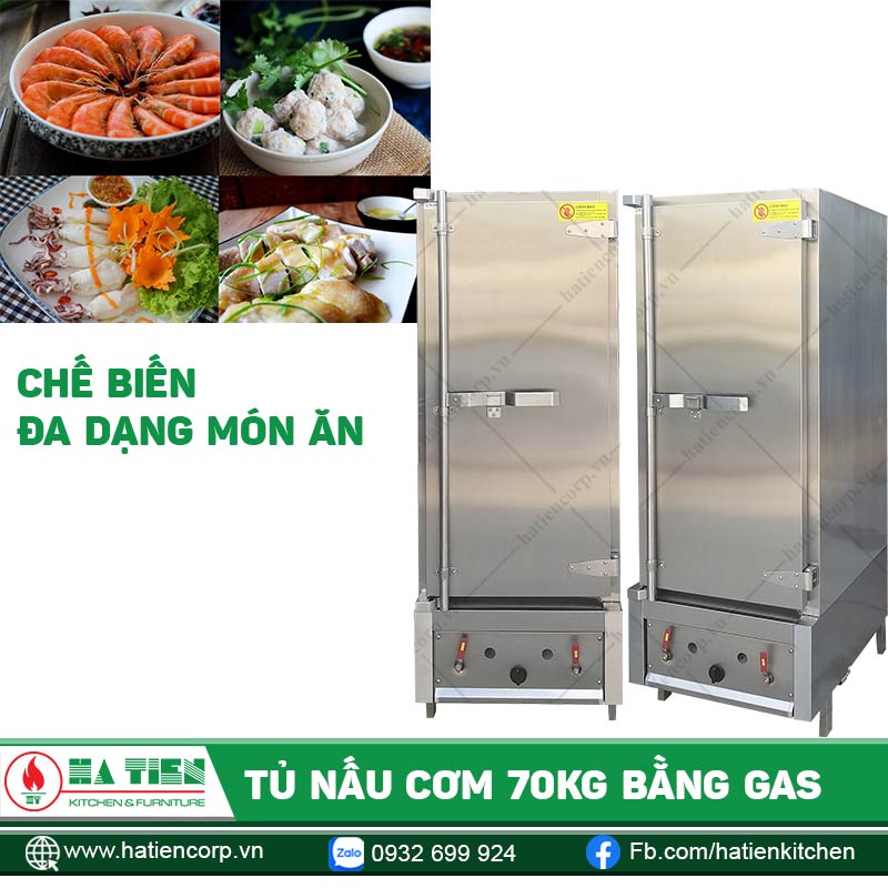 Tủ cơm đa năng. Hấp được đa dạng món ăn
