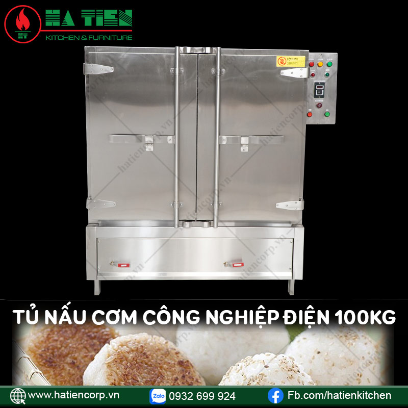 Tủ cơm công nghiệp 100kg - Tủ cơm điện