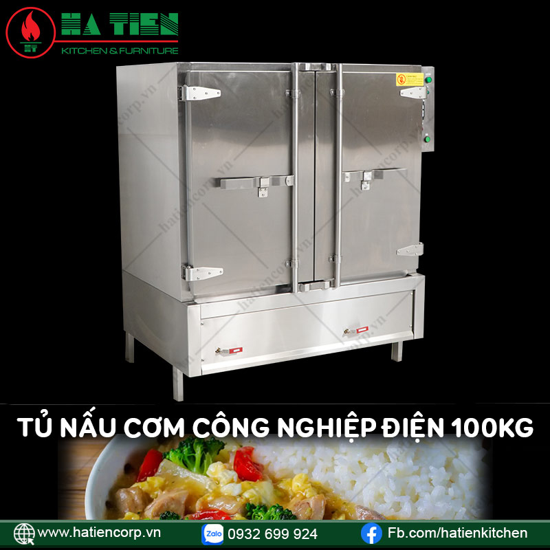 Tủ cơm công nghiệp 100kg - Tủ cơm điện