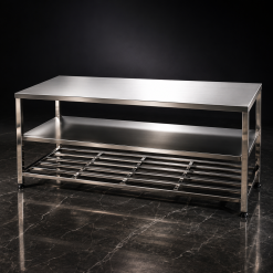 Bàn inox 2 kệ dưới