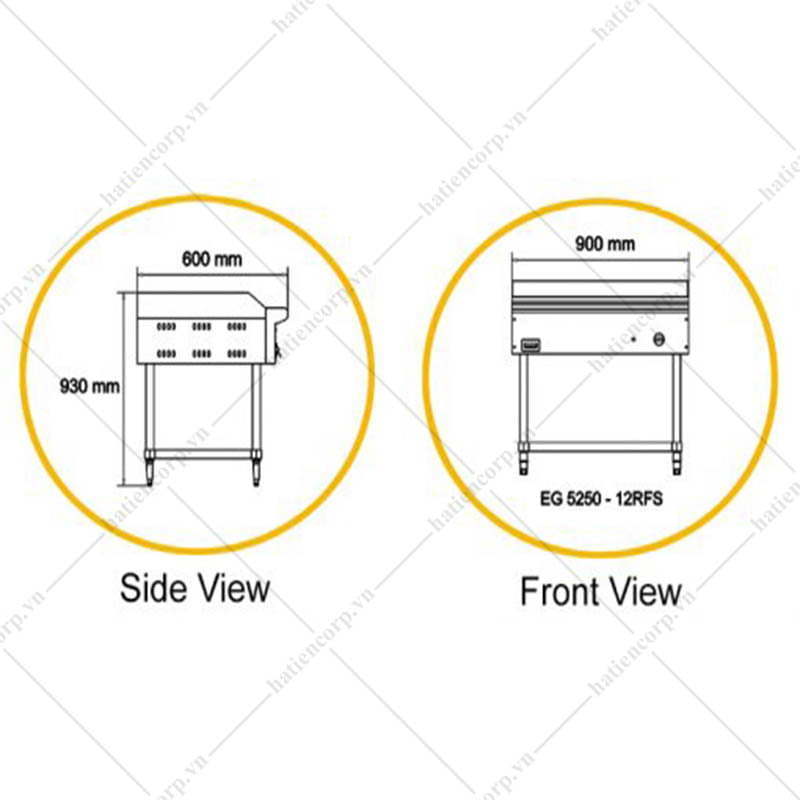 Bếp chiên phẳng bằng điện EG5250 - 12RFS