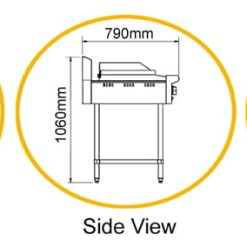 Alternative view of Bếp chiên phẳng bằng gas có lò nướng CB3BGG1BFS