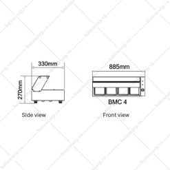 Alternative view of Quầy giữ nóng thức ăn 4 khay BMC 4(WC)