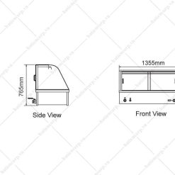 Alternative view of Tủ trưng bày giữ nóng thức ăn HFD24-65