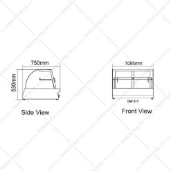 Alternative view of Tủ trưng bày giữ nóng thức ăn DW 311
