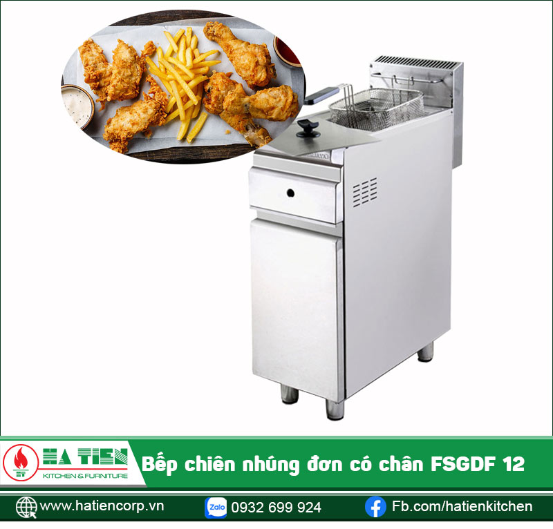 Bếp chiên nhúng đơn có chân FSGDF 12