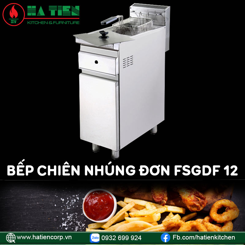Bếp chiên nhúng đơn có chân FSGDF 12