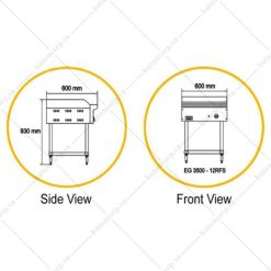 Alternative view of Bếp chiên phẳng bằng điện EG3500 - 12RFS ( Phân nửa rãnh sọc)