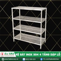 kệ bát inox 304 4 tầng