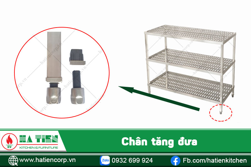 kệ bát inox có chân