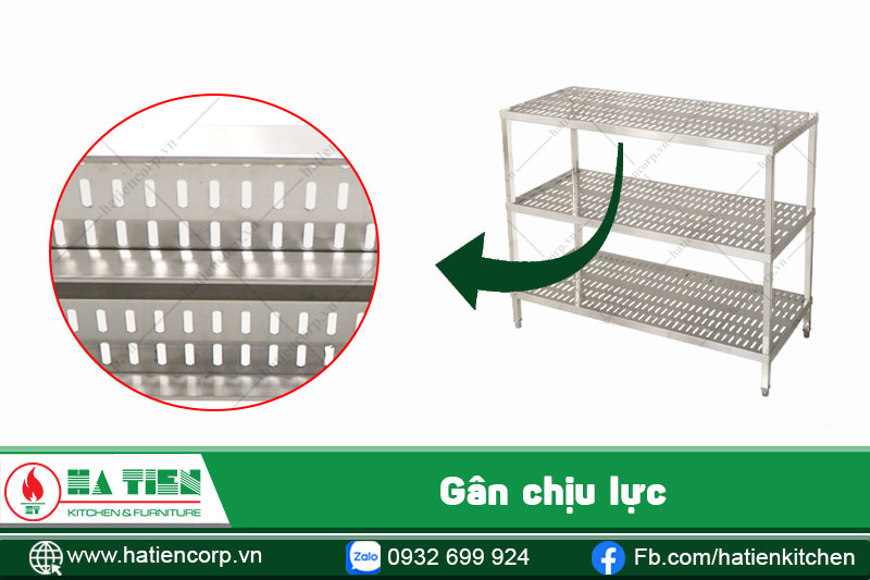kệ bát inox có gân chịu lực