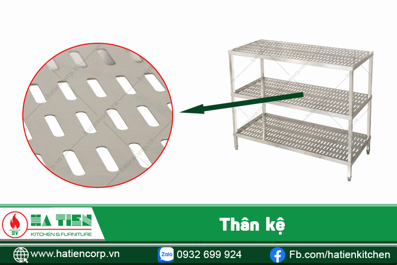 thân kệ bát inox