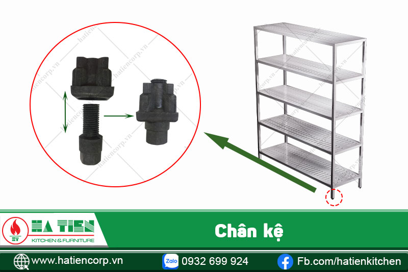 kệ phẳng 5 tầng có chân