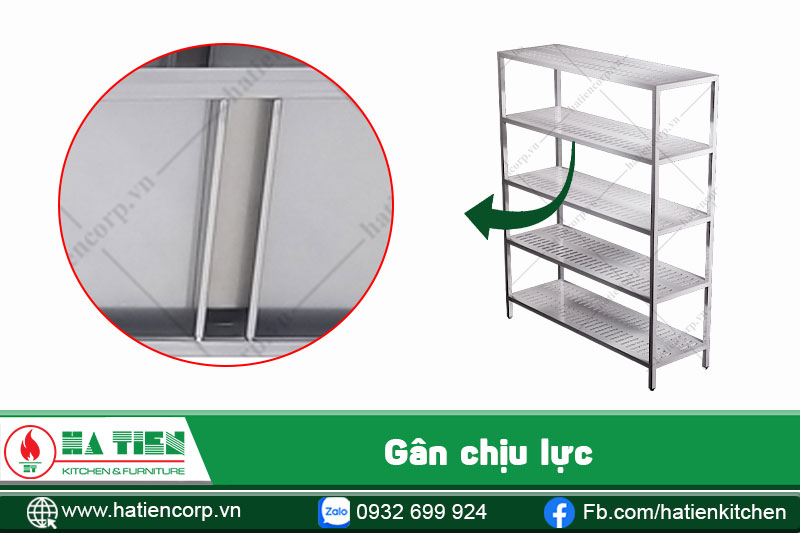 kệ phẳng 5 tầng có gân