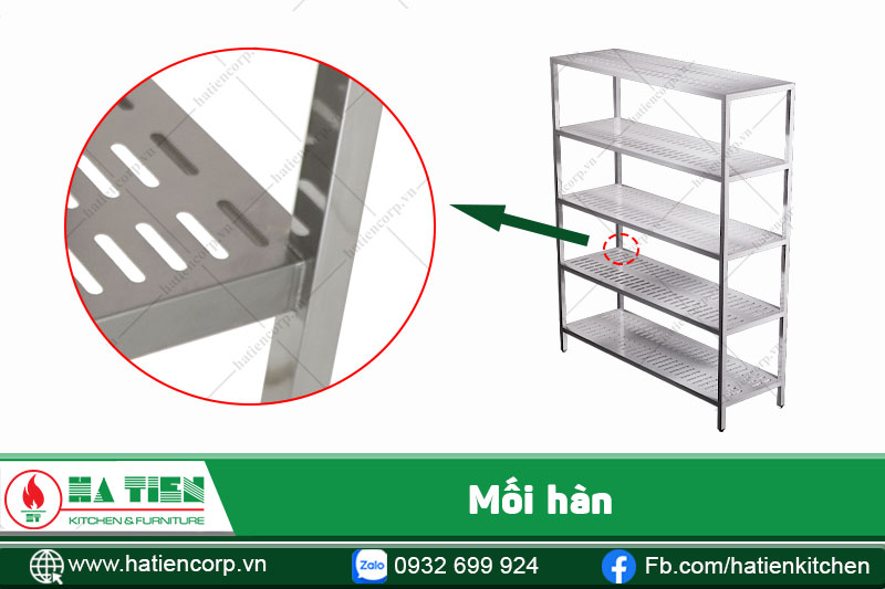 mối hàn kệ phẳng 5 tầng