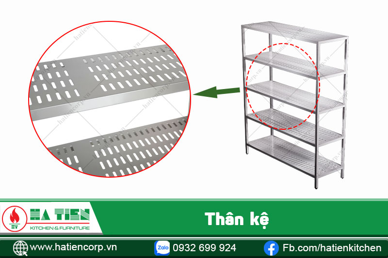 thân kệ phẳng 5 tầng