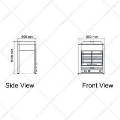 Alternative view of Lò quay vịt dùng gas GR 001