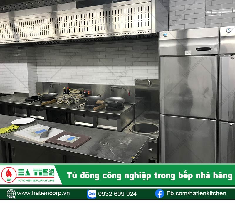 Tủ đông công nghiệp trong nhà hàng