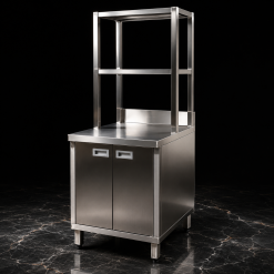 Quầy inox cửa mở