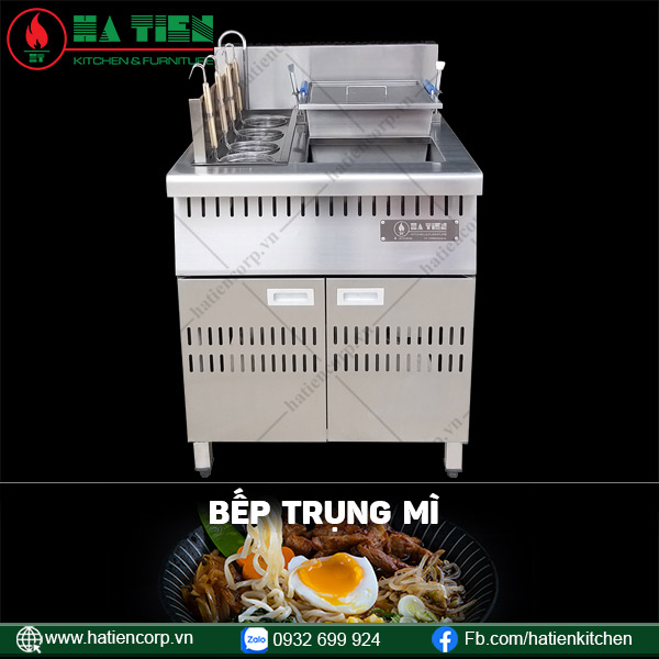 Bếp trụng mì dùng gas