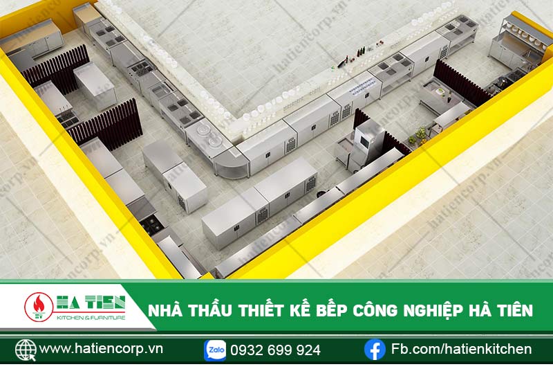 Nhà thầu thiết kế bếp công nghiệp
