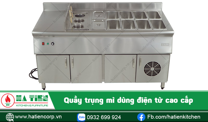 Quầy trụng mì dùng điện từ cao cấp