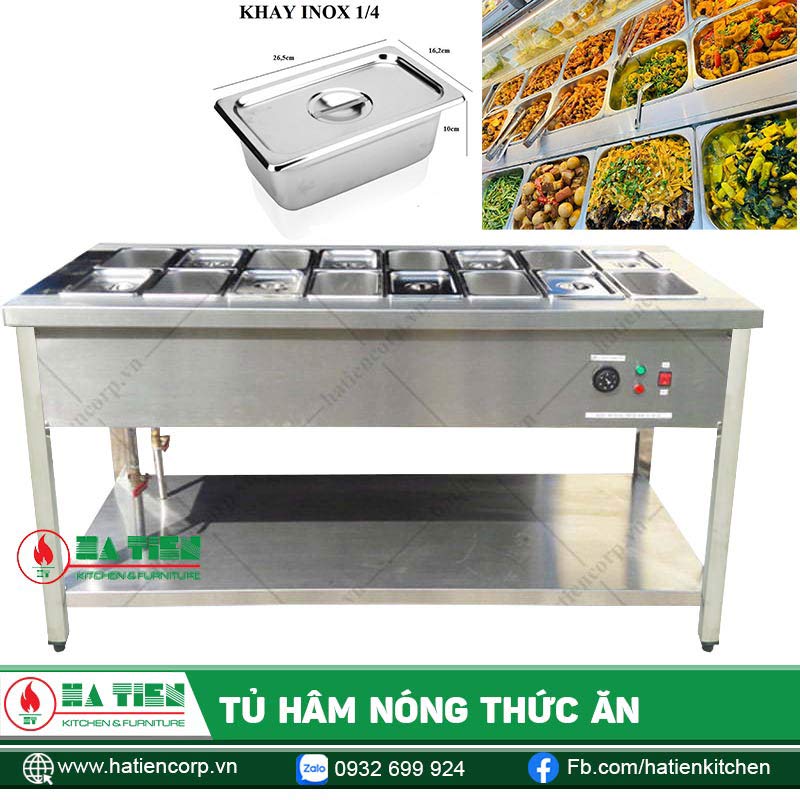 Sử dụng khay GN 1/4