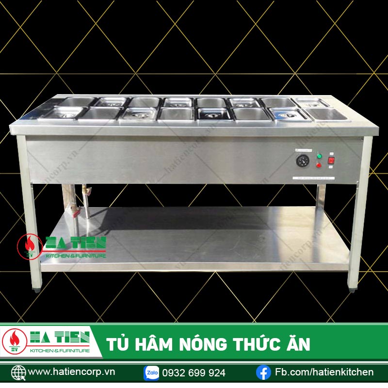 Alternative view of Tủ Hâm Nóng Thức Ăn Hà Tiên - Quầy Hâm Nóng 16 Khay Gn 1/4