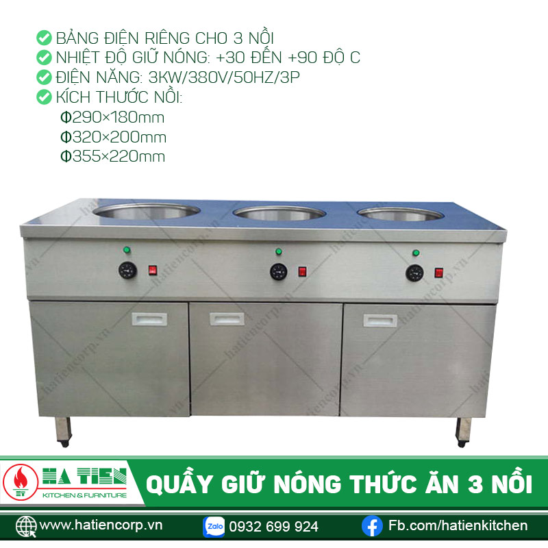 Ưu điểm Quầy giữ nóng Hà Tiên