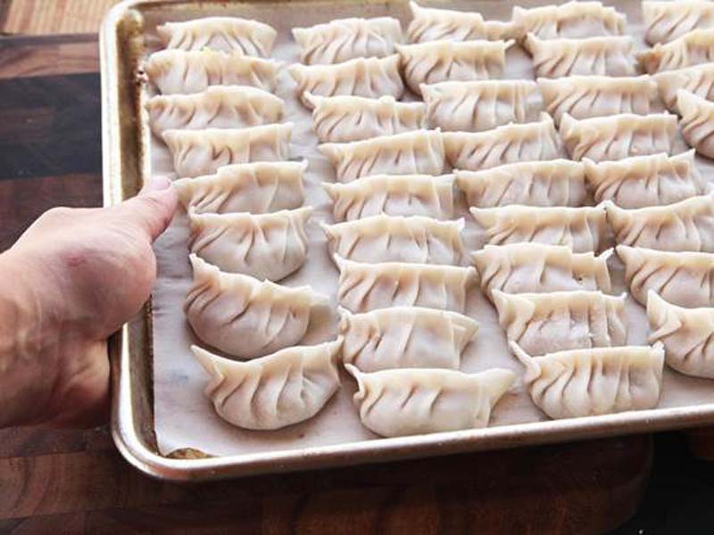 hấp bánh xếp