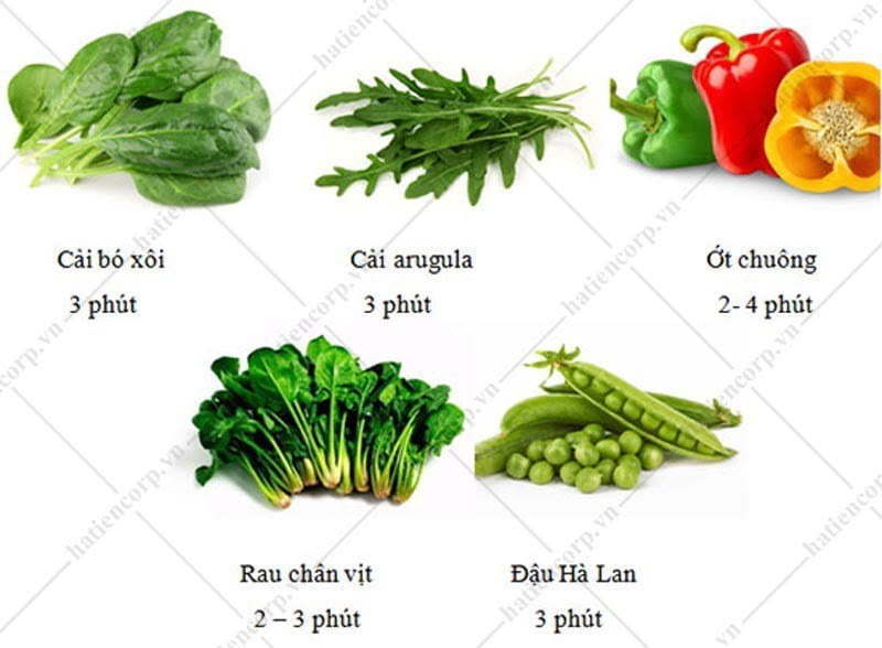 hấp rau củ bằng tủ nấu cơm