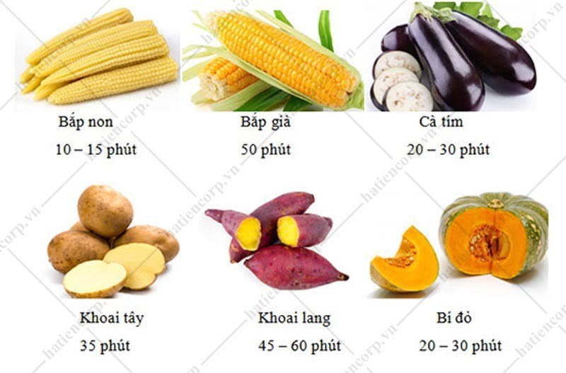 hấp rau củ bằng tủ nấu cơm
