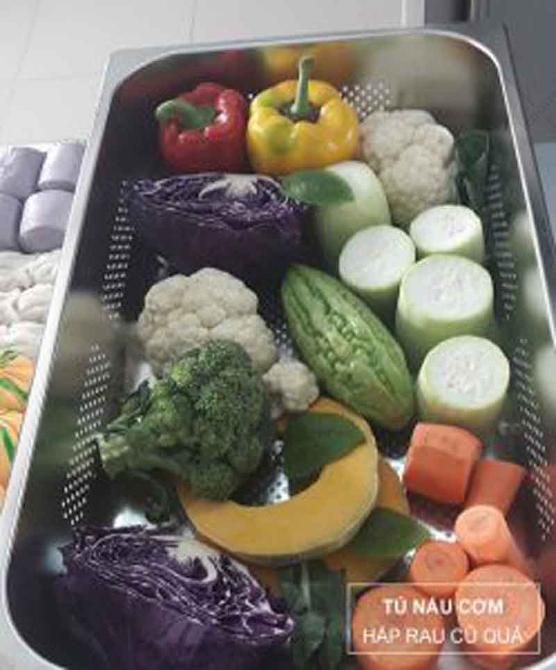 hấp rau củ quả