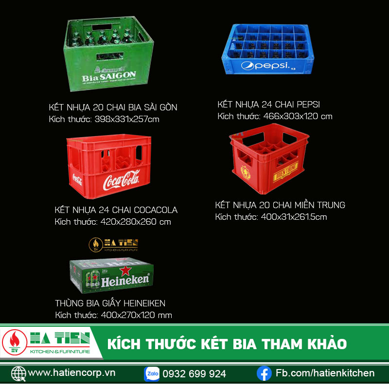 Một vài kích thước két bia để quý khách tham khảo