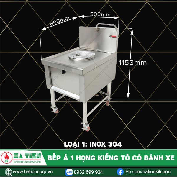 bếp a 1 họng 304