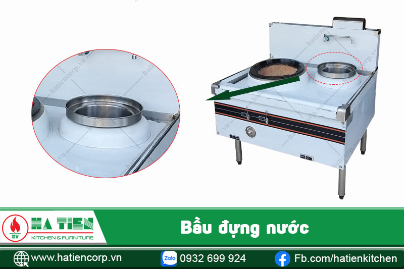 Bếp á 1 họng có bầu nước