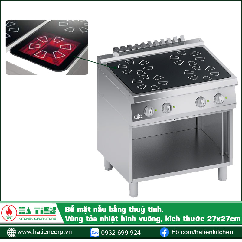 Bề mặt bếp được làm từ thuỷ tinh dày