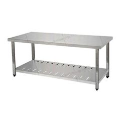 bàn inox 1 kệ đục lỗ