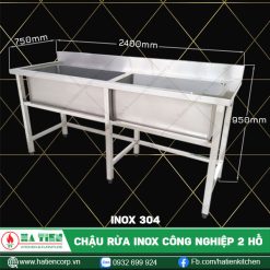 chậu rửa công nghiệp 2400