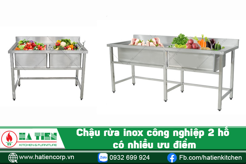 chậu rửa inox công nghiệp có nhiều ưu điểm